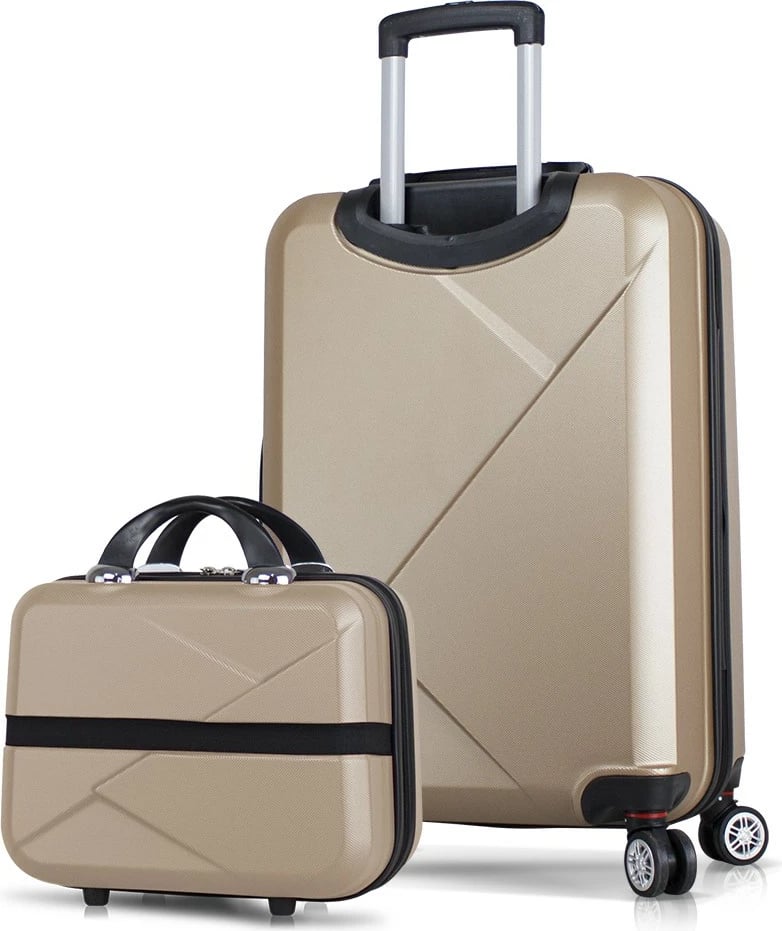 Set valixhesh (2 copë), ngjyrë ari, Zoozie Bags, 8275