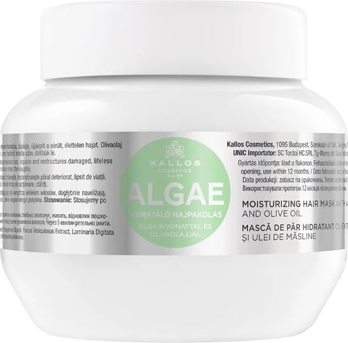 Maskë për flokë Kallos Algae Moisturizing për femra 275ml