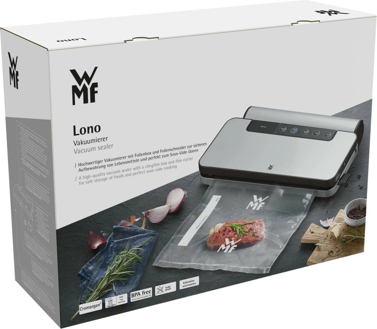 Aparat vakumi WMF Lono 0419070011, çelik inox, 30 cm, 90 W