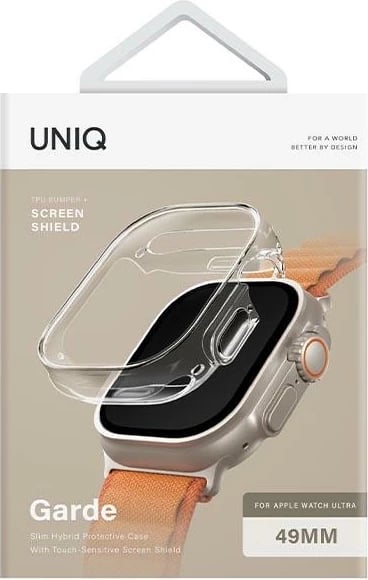 Mbështjellës UNIQ Garde për Apple Watch Ultra 49 mm, Transparent