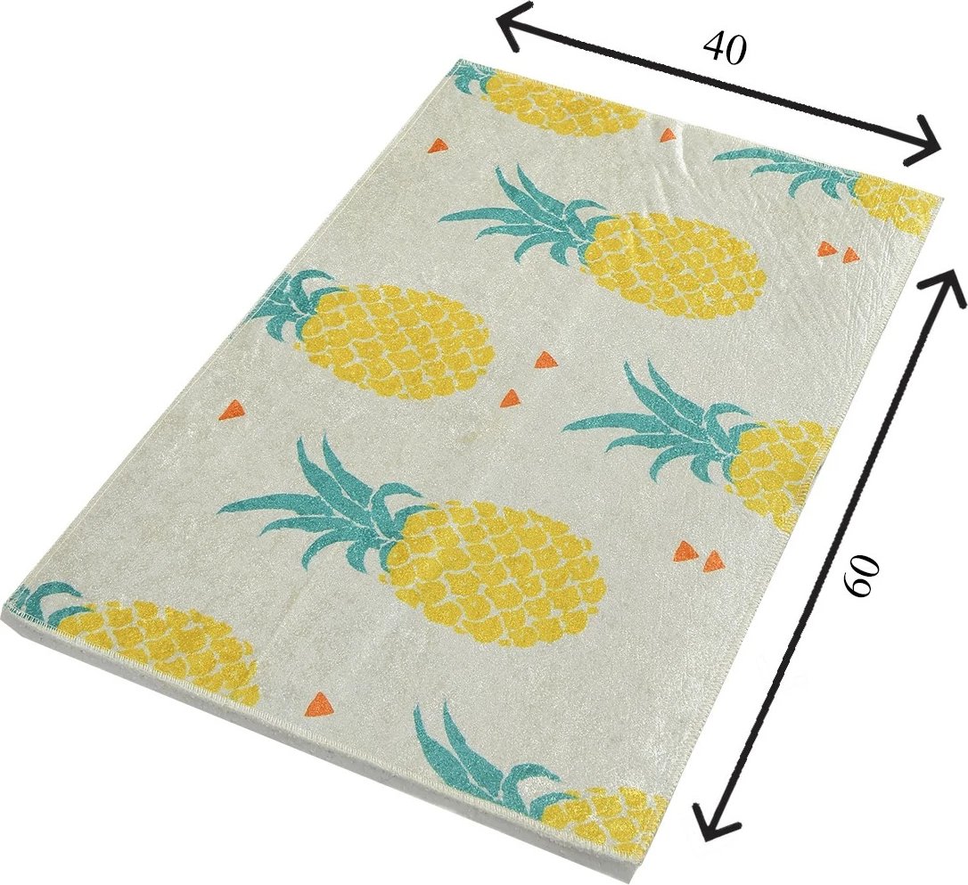 Tapet për banjo Mijölnir, ananas, shumëngjyrësh, 40x60cm