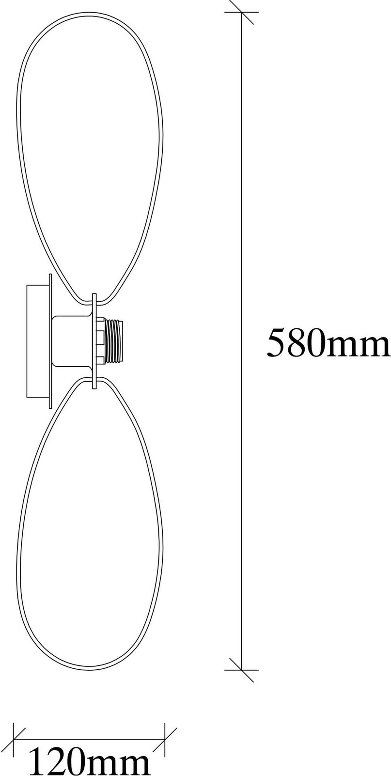 Llambë muri Opviq, Hemdem - 707-A, e zezë Llambë muri Opviq, Hemdem - 707-A, e zezë