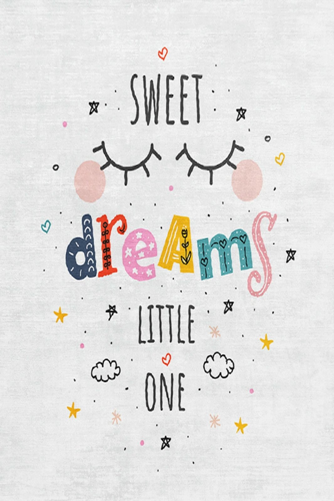 Qilim për fëmijë, shumëngjyrësh, 180x280cm, Conceptum Hypnose, KHMFESTO0029KEÇE