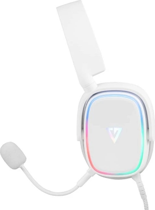 Kufje MODECOM MC-899 PROMETHEUS, gaming, USB, të bardha me ndriçim LED
