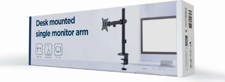 Mbajtëse tavoline për monitor Gembird MA-D1-03, 17-32", e zezë