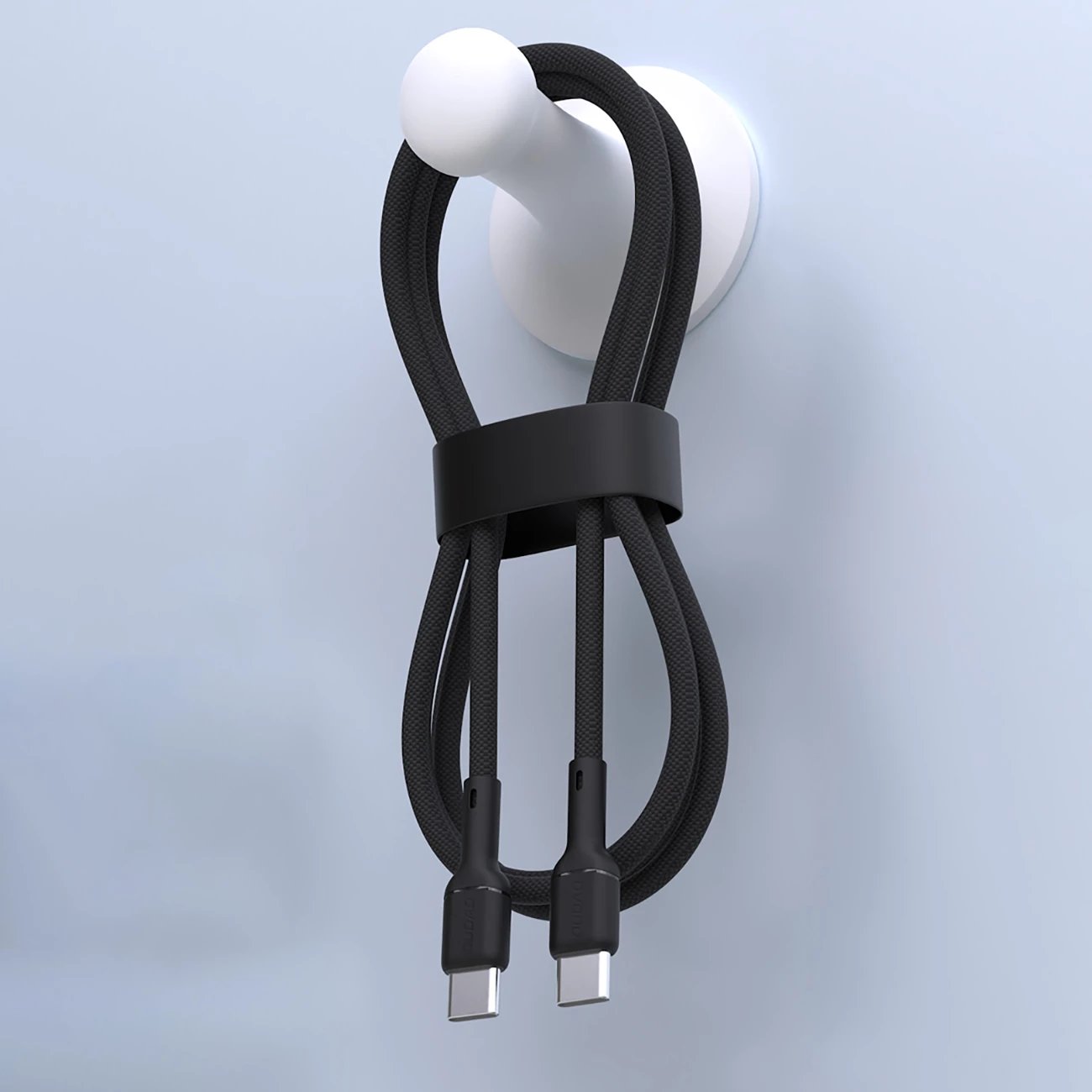 Kabllo USB-C në USB-C Dudao L9C, 1m, 65W, e zezë