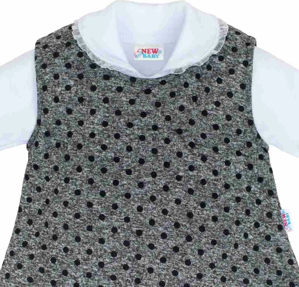 tunikë dimri bebe, New Baby Princess, masë 56 (0-3m), pa mëngë, gri