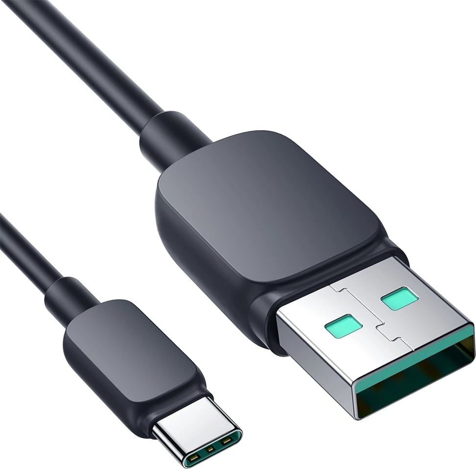 Kabllo Joyroom Multi-Color Series A14, USB-A / USB-C, 1.2m, 3A, e zezë