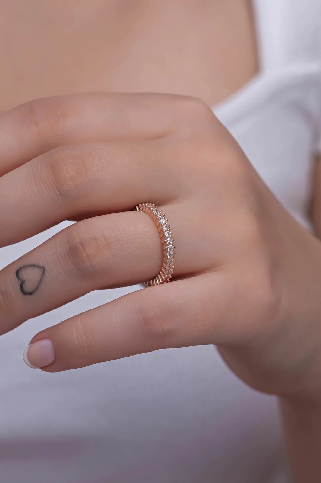 Unazë argjendi, ngjyrë rozë e artë, Jumeon, NRZ999172-22