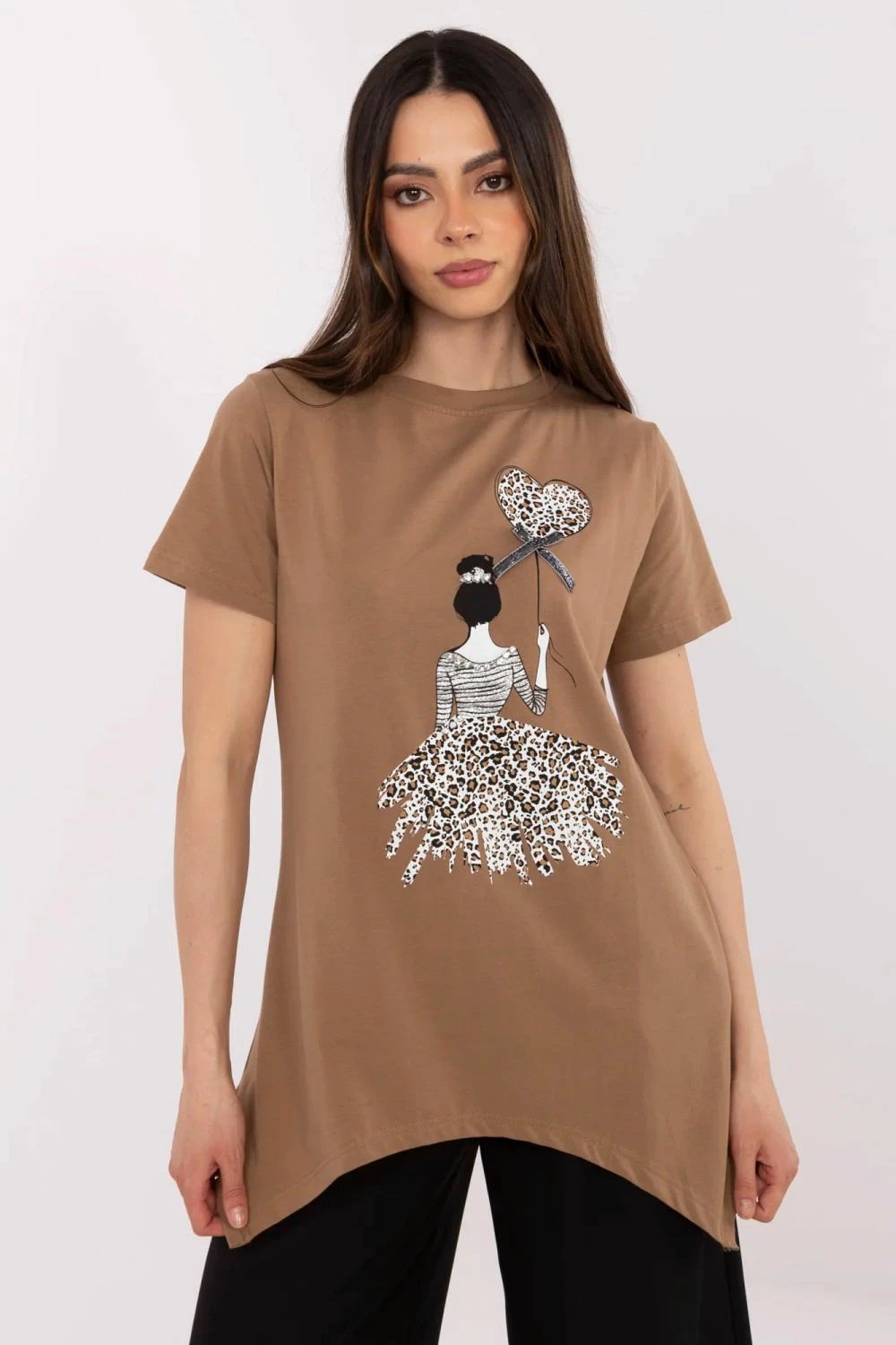 Bluzë për femra Factory Price 212494, kafe