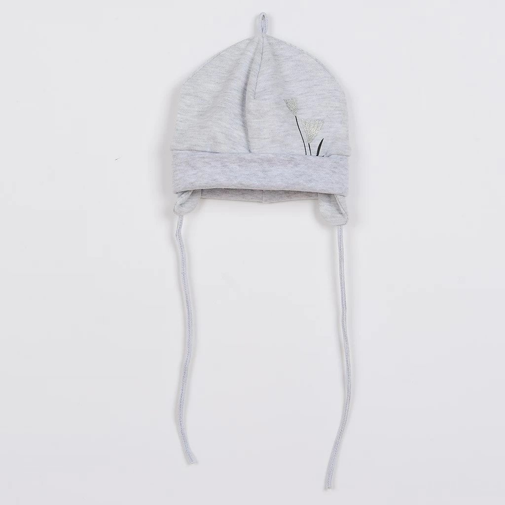 Set 3-pjesësh bebe, KOALA Birdy, 100% pambuk, madhësia 80 (9-12m), gri