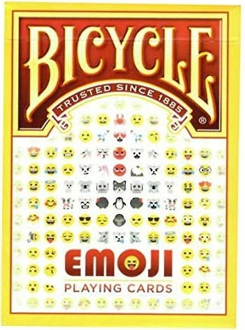 Letra loje Bicycle Emoji Cards, shumëngjyrëshe