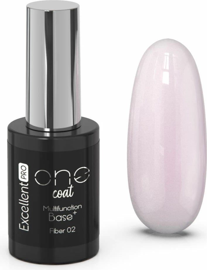 Bazë hibride me fibra për femra Excellent PRO One Coat Multifunction Fiber Base Delicate Pink 11g