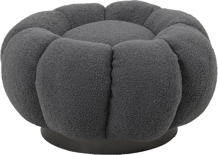 Karrige për bar boucle ngjyrë hiri D60x31cm