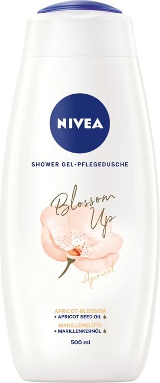Xhel dushi për femra Nivea Blossom Up Nourishing Cherry Blossom Flowers, 500ml