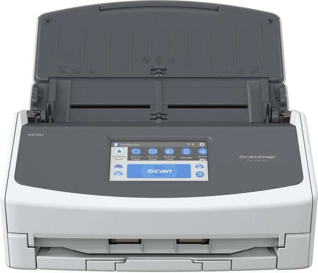 Skaner dokumentesh, Ricoh, ScanSnap iX1600 PA03770-B401, A4, ekran me prekje, gri-bardhë