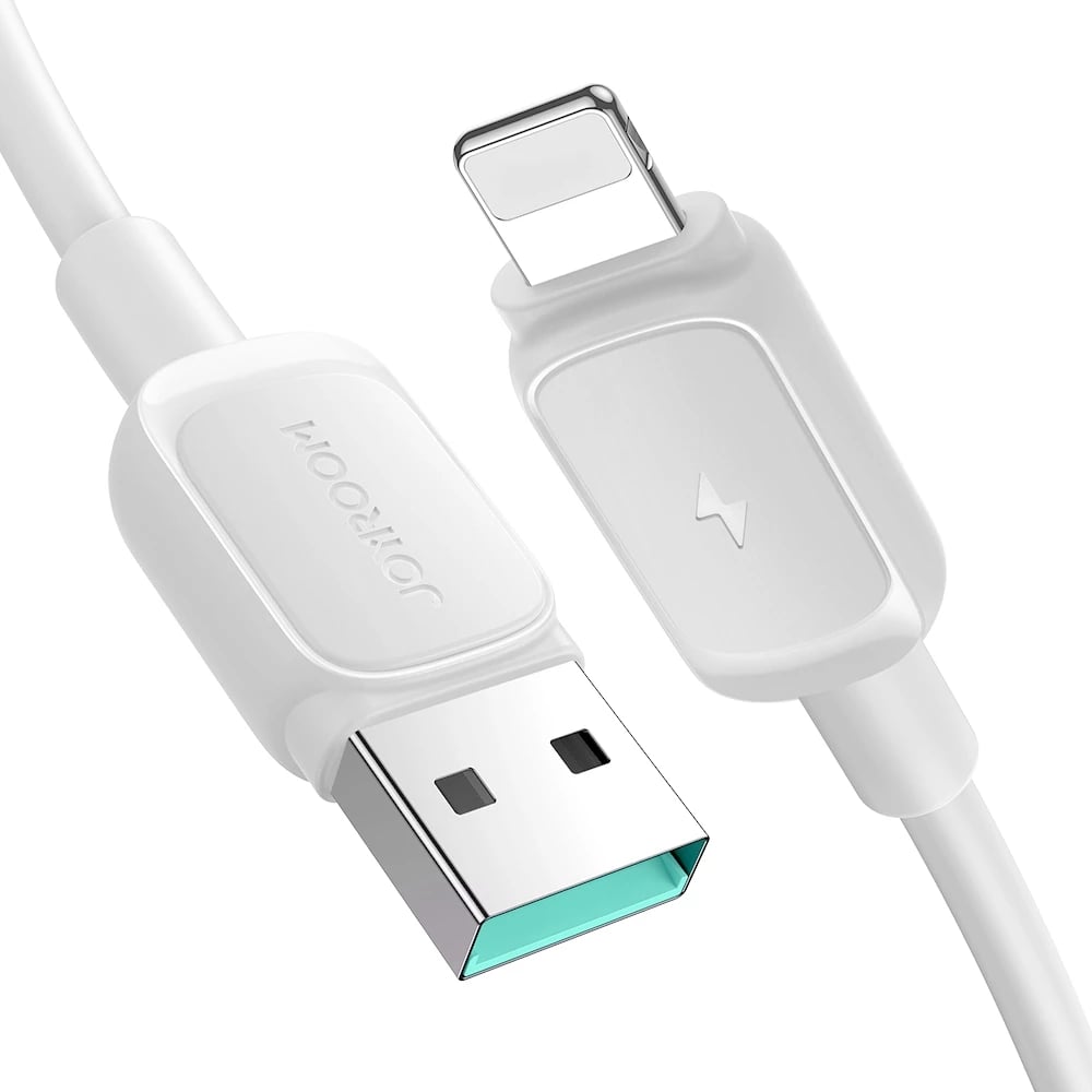 Kabllo Joyroom Multi-Color Series A14, Lightning në USB-A, 1.2m, 2.4A, Bardhë