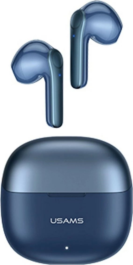 Kufje TWS USAMS XH Series, Bluetooth 5.1, mikrofon i dyfishtë, Blu