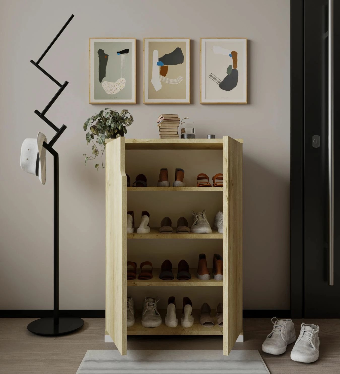 Dollap për këpucë Skye Decor, venedik - lis safir