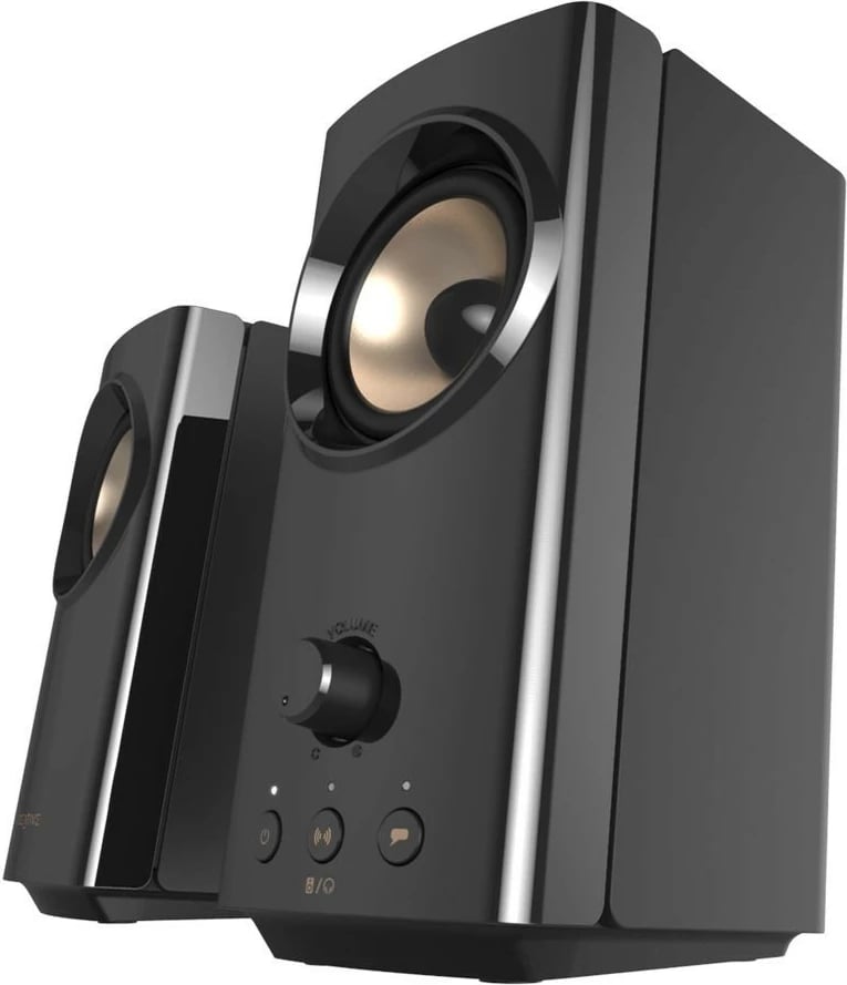 Altoparlantë Creative T60 2.0, Bluetooth, për kompjuter, të zi