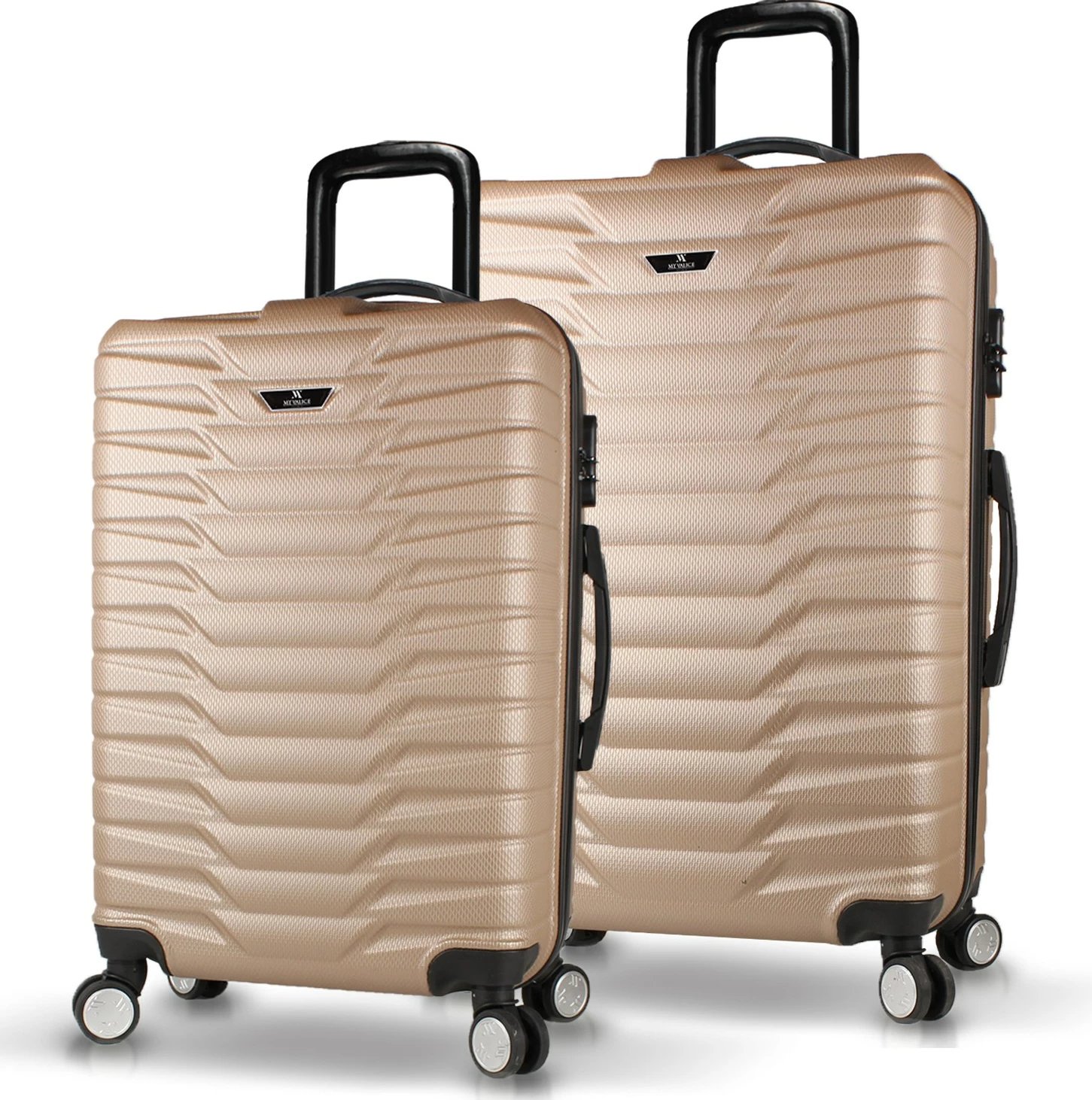 Set valixhesh (2 copë), Zoozie Bags, 5783, ngjyrë ari