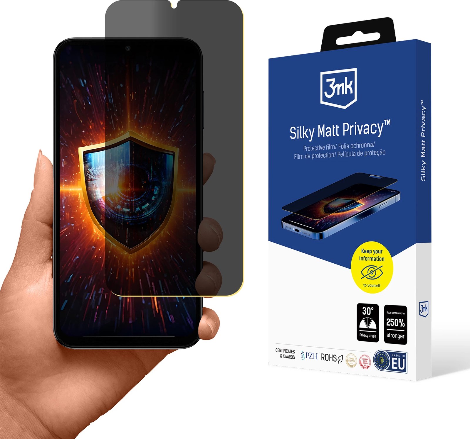 Film mbrojtës mat privatësie 3mk Silky Matt Privacy për Samsung Galaxy A15 5G