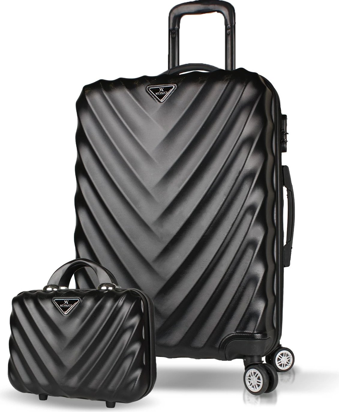 Set valixhesh (2 copë), Zoozie Bags, 7422, ngjyrë e zezë