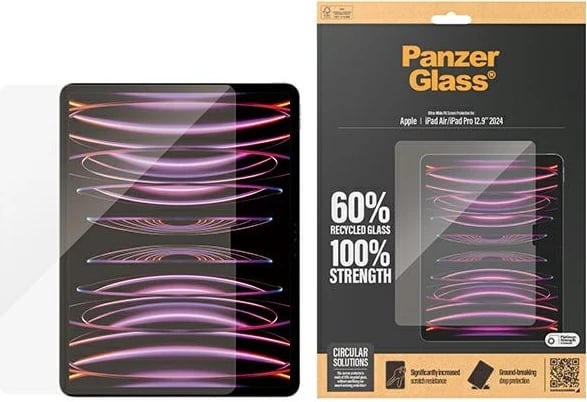 Xham mbrojtës PanzerGlass Ultra-Wide Fit për iPad Air 12.9" 2024 / iPad Pro 12.9" 2024