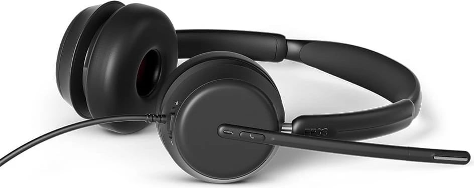 Kufje EPOS IMPACT 860 me mikrofon, USB-C + adapter USB-A, e zezë