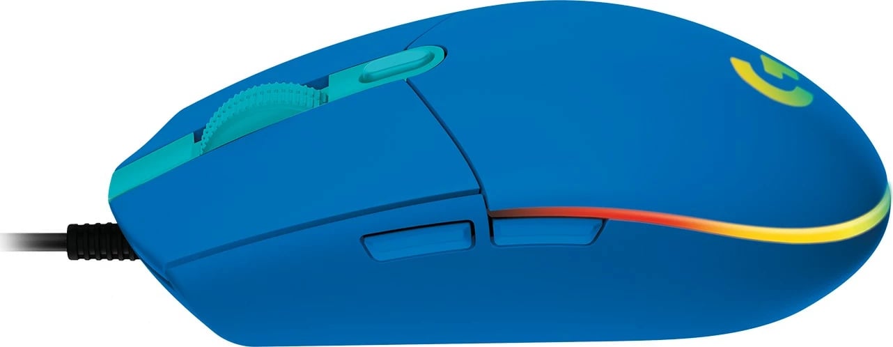 Maus gaming Logitech G203 LIGHTSYNC, USB, 8000 DPI, kaltër