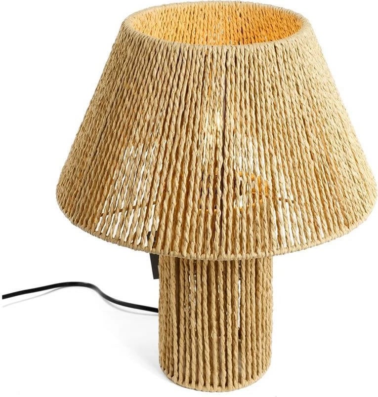 Llambë tavoline NEXT, rattan H30xØ35cm