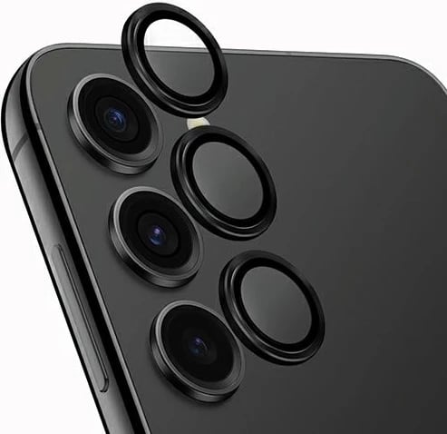 Mbështjellës alumini për lente kamerë UNIQ Optix, për Samsung Galaxy S24, i zi