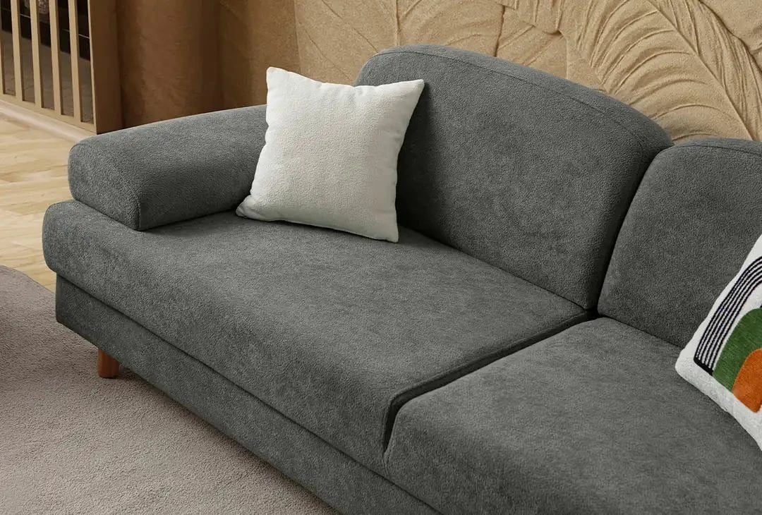 Divan-krevat treshe, ngjyrë antracit, Atelier del Sofa, Aries