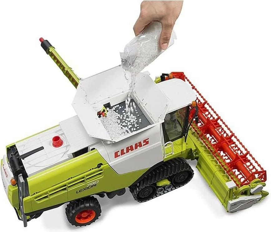 Lodër kombajn BRUDER Claas Lexion 780, 1:16, për djem, Jeshile, Kuqe, Bardhë, Zezë