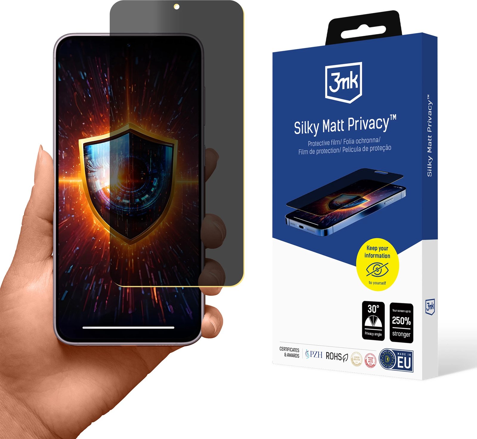 Mbështjellës privatësie mat 3mk Silky Matt Privacy për Samsung Galaxy S24+