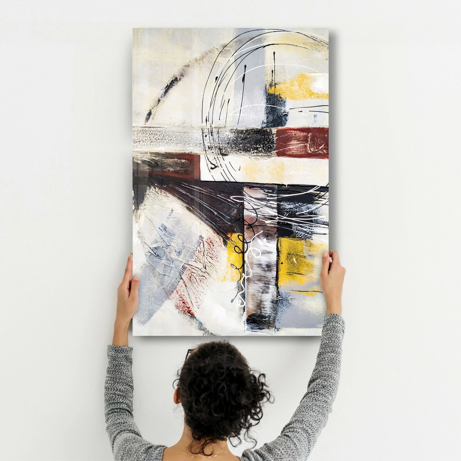 Pikturë dekorative prej xhami të temperuar, Wallity CAM-4080, 46x72cm