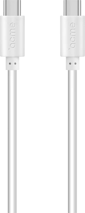 Kabllo Acme USB-C në USB-C, 1m, e bardhë, CB1051W