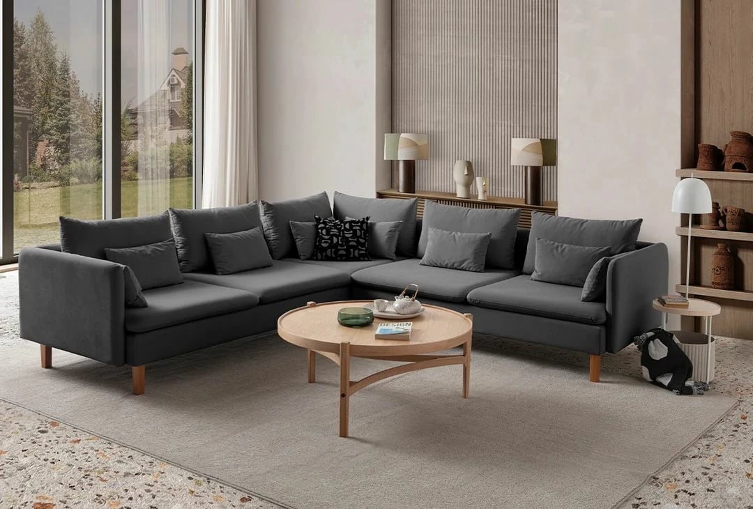 Këndare Flexy L, ngjyrë antracit, Atelier del Sofa