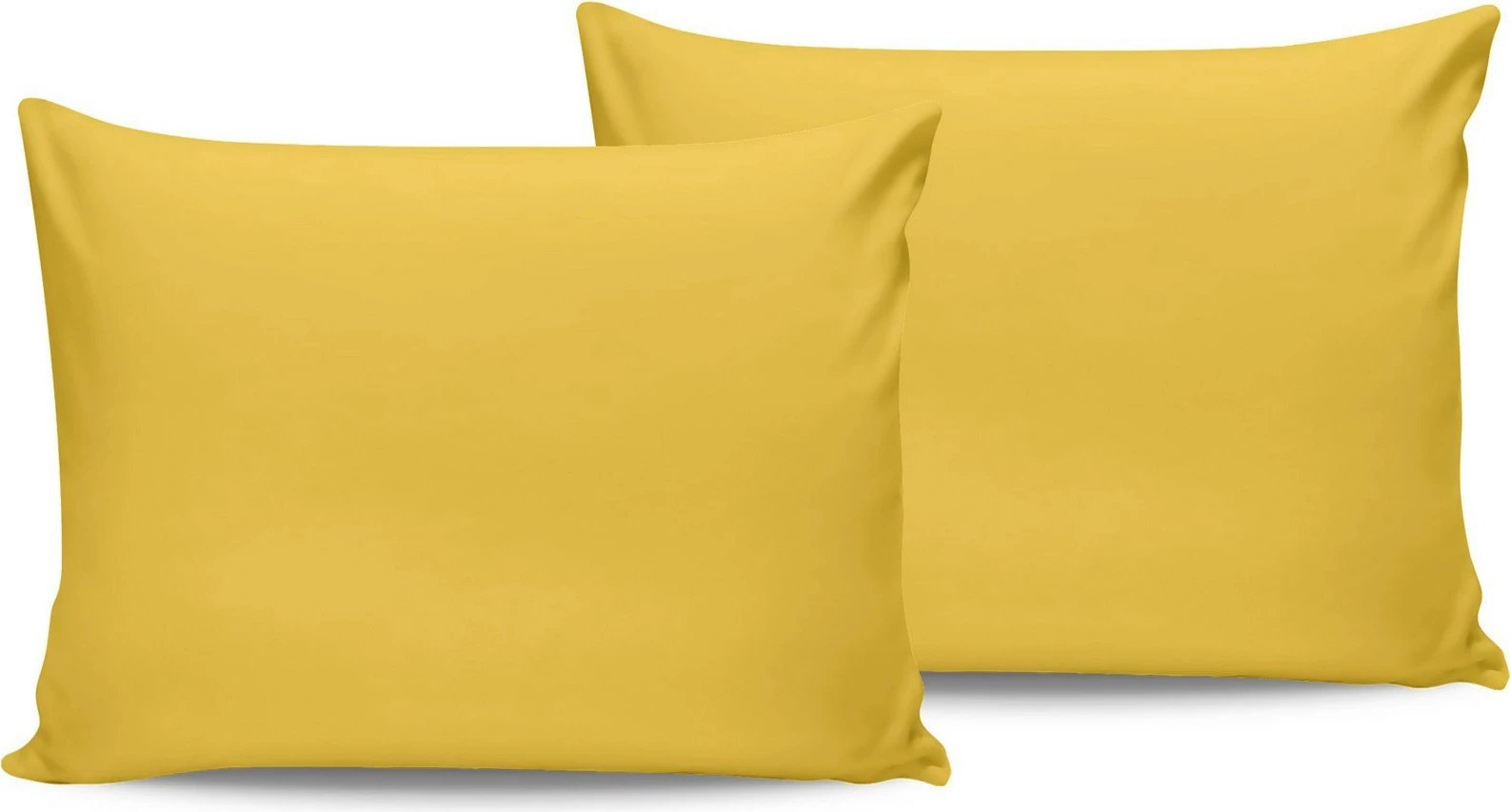 Set këllëfësh jastëku (2 copë), ngjyrë e verdhë e errët, L'Essentiel Linge de Maison