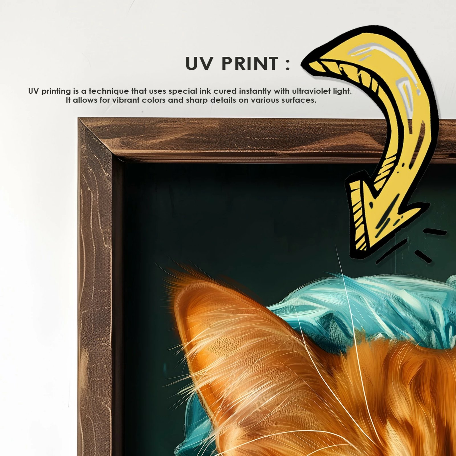 Pikturë dekorative me kornizë, MDF, Wallity, GE044-L, shumëngjyrëshe