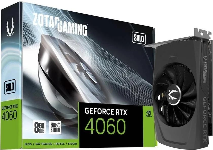 Kartelë grafike Zotac GeForce RTX 4060 Solo 8GB DLSS 3
