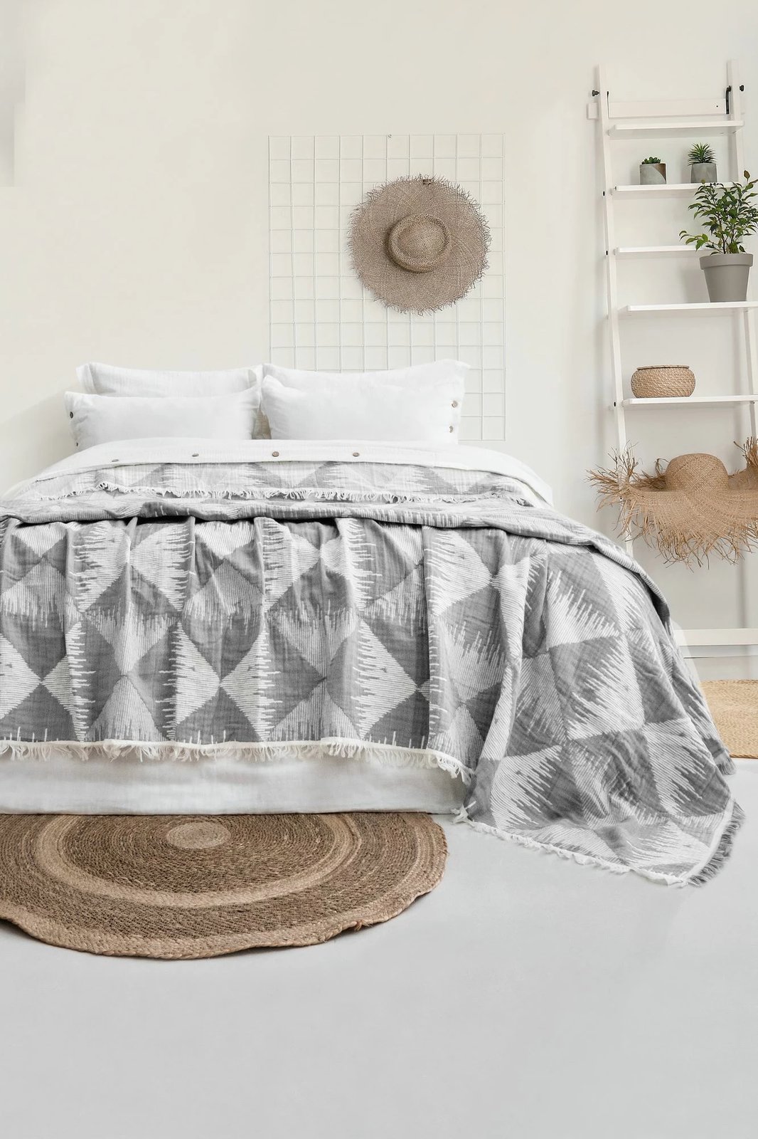 Set mbulesë dysheku dopio, L'essentiel, Dolce, ngjyrë gri