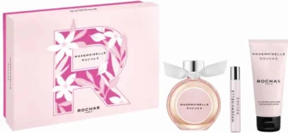 Set Eau de Parfum për femra Rochas Mademoiselle Rochas, 90ml, 3 pjesë