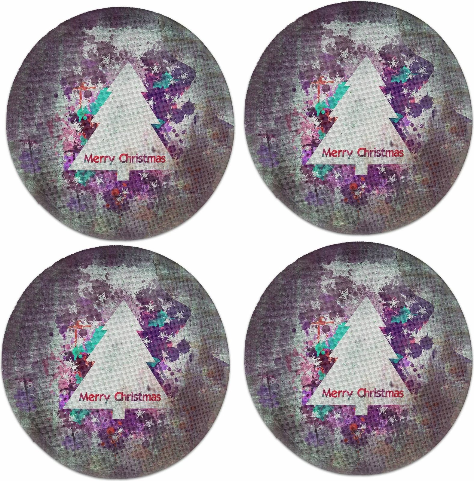 Set nënshtruesish tavoline Hermia Concept, shumëngjyrësh, 4 copë, 37cm