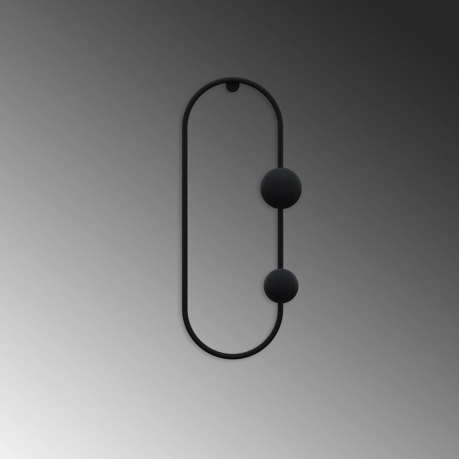 Varëse muri metalike, ngjyrë e zezë, Wallity, Cricket