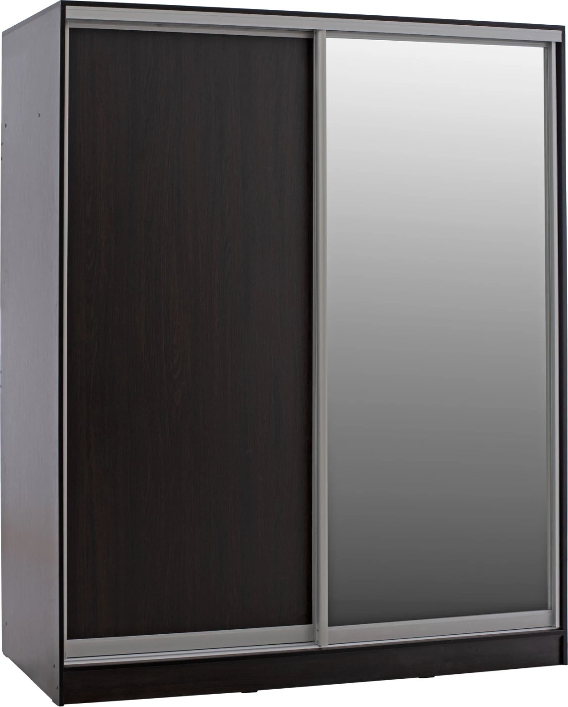 Dollap dy-leafësh, dyer rrëshqitëse, pasqyrë, ngjyrë wenge, FH2434.02, 160x60x210H