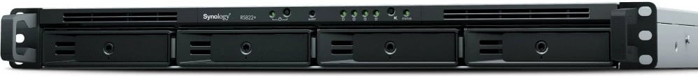 NAS server Synology RS822+, 4x HDD/SSD, 2GB RAM, 4x1GbE, Rack 1U, zi