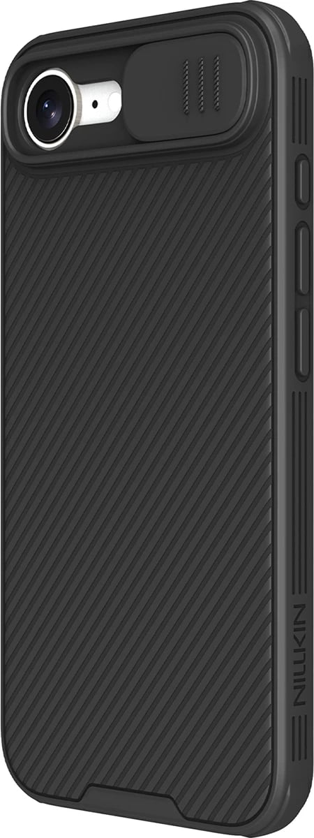 Mbështjellës Nillkin CamShield Pro Magnetic për iPhone 16e, i zi