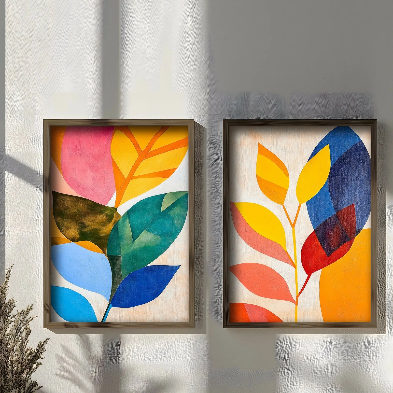 Pikturë dekorative me kornizë MDF (2 copë), Wallity, TUN146