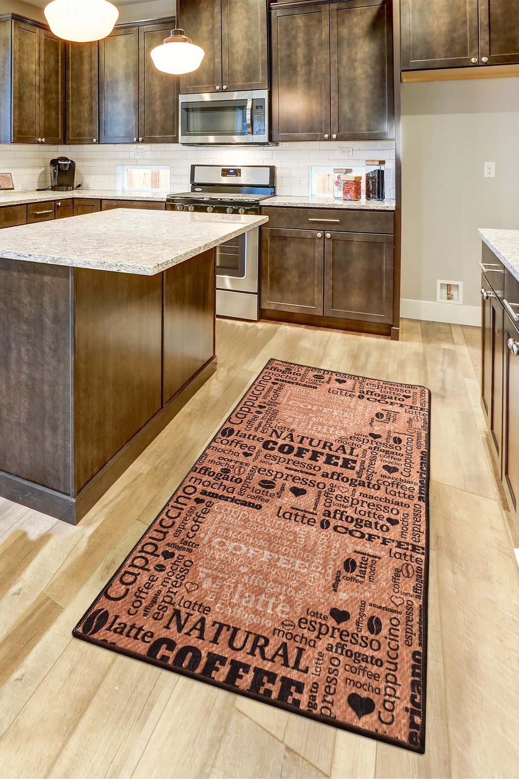 Qilim për korridor, 60x140cm, Conceptum Hypnose, Fincan - karamel